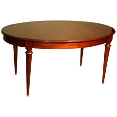 French 1940's Oval Dining Table