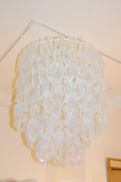 Mazzega Opalescent Glass Chandelier