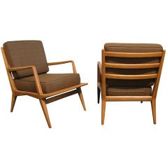 Pair of Sculptural Lounge Chairs by Carlo di Carli