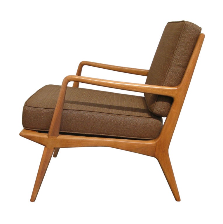 Mid-20th Century Pair of Sculptural Lounge Chairs by Carlo di Carli