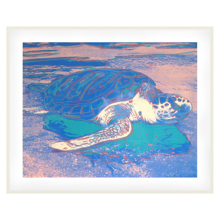 Turtle Screenprint by Andy Warhol (signed and numbered)