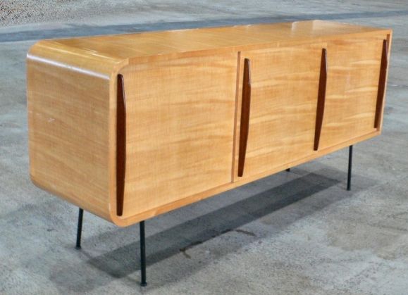 French Raphael Double Faced Sycamore Cabinet