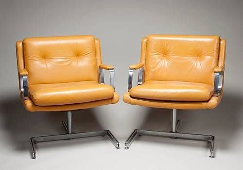 Pair of Raphael armchairs. Documentation available.