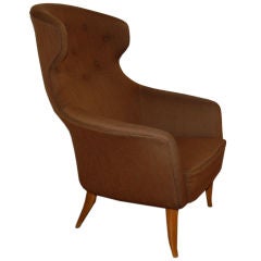 High back sculptural lounge chair by Kersten Horlin Holmquist