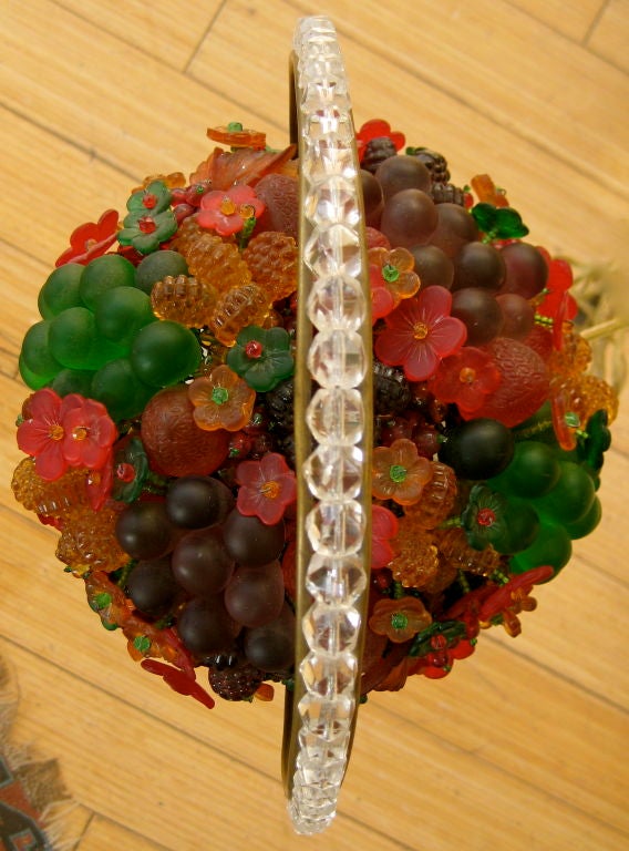 beaded fruit basket