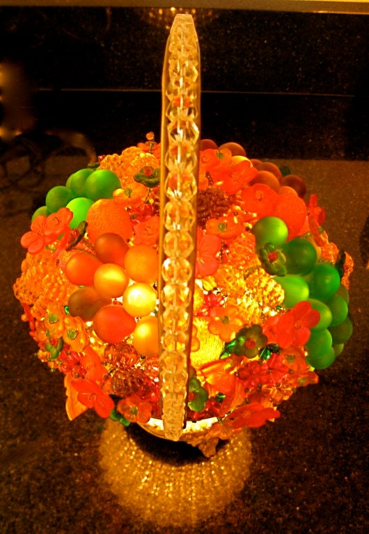 Exceptional Lighted Glass Fruit Basket 1