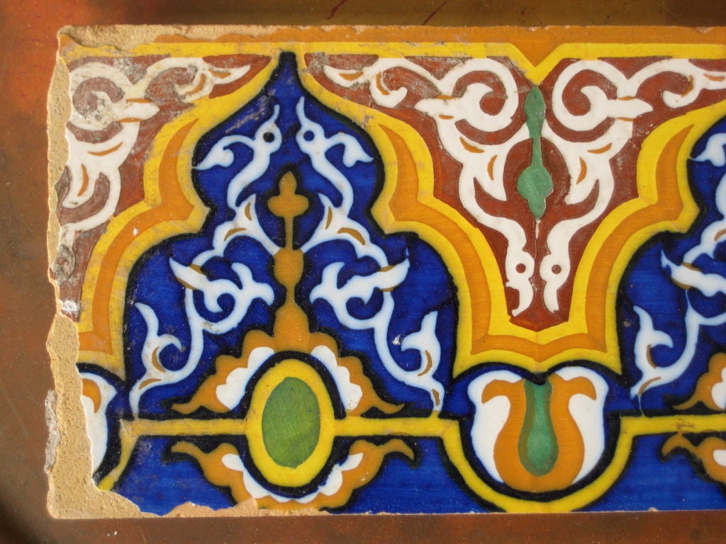 Pair of Moroccan Frieze Tiles