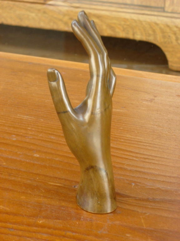 20th Century Barbedienne French Bronze Hand