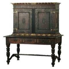 19th century Dutch Colonial Cabinet on Stand
