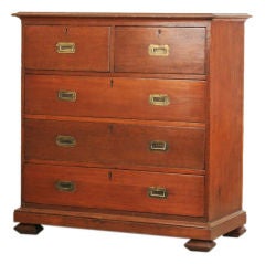 Anglo-Indian Teak Chest of Drawers