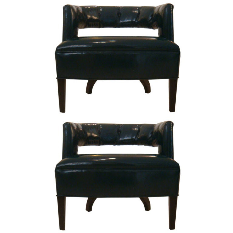 Pair Billy Haines Style Club Chairs