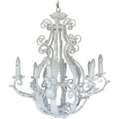 Painted Iron Chandelier