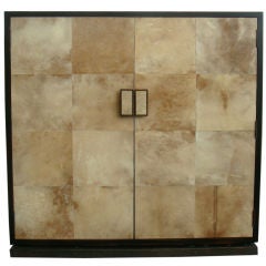 Goatskin Cabinet in style of Jean Michel Frank