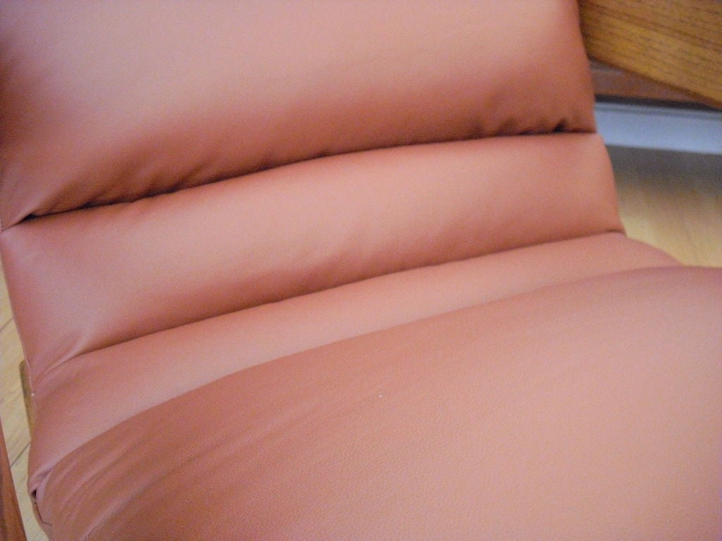 Pair of Lou Hodges Leather Cube Chairs 3