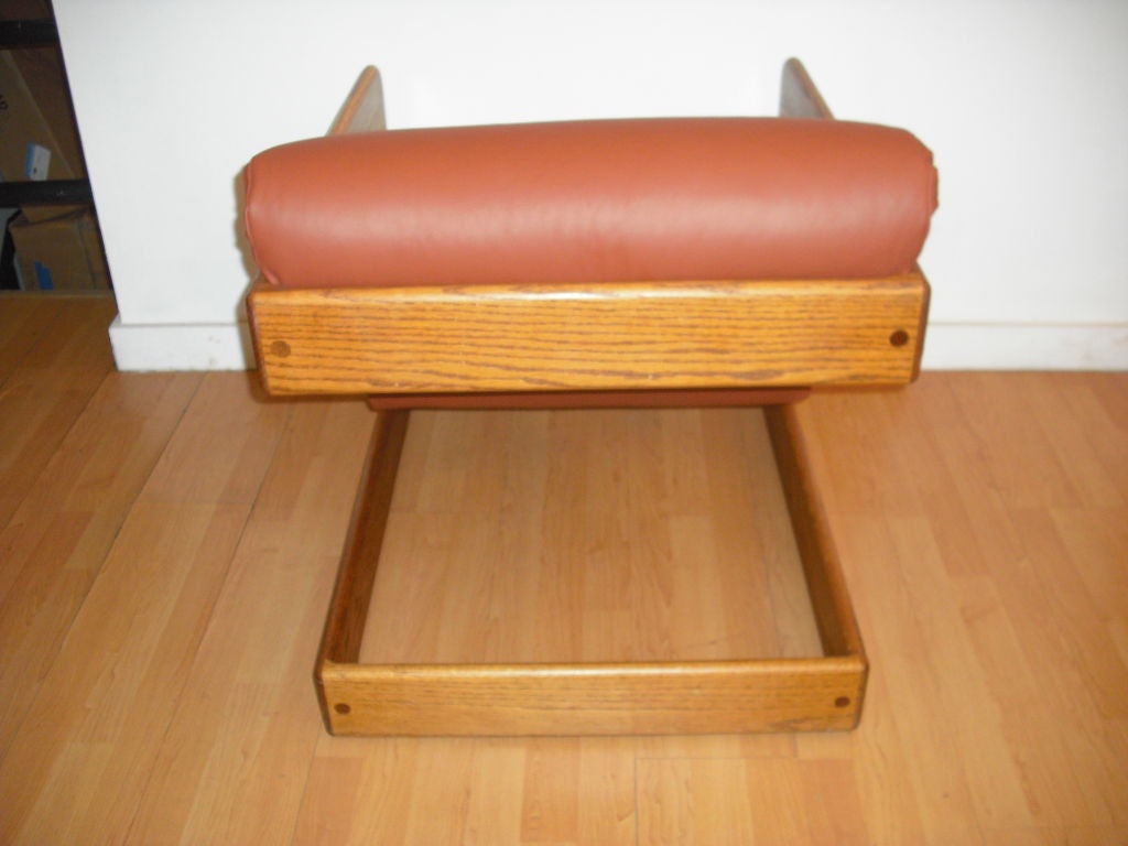 Pair of Lou Hodges Leather Cube Chairs 7