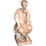 Antique 18thc. Alabaster Statue