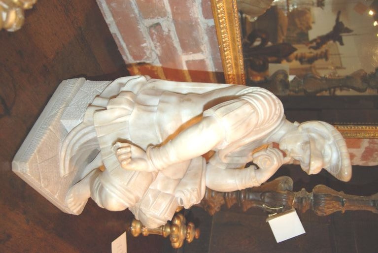 18thc. Statue en albâtre