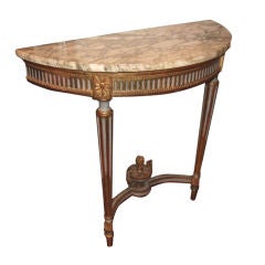 19th c. Painted and Gilded Console