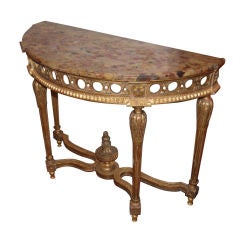 19th c. Giltwood Console