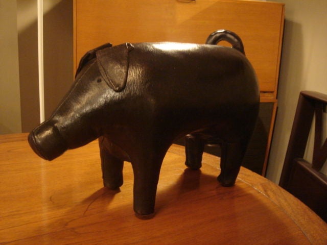 Mid-20th Century Vintage Pig Footstool by Omersa for Amercrombie & Fitch