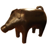 Vintage Pig Footstool by Omersa for Amercrombie & Fitch