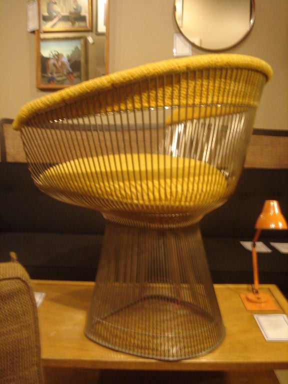 Vintage Single Nickel Chair by Warren Platner for Knoll 3