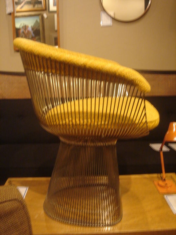 Vintage Single Nickel Chair by Warren Platner for Knoll 1