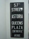 Vintage New York Subway Sign - 57TH ST to Continental Avenue