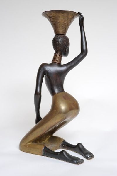 Mid-20th Century A SENSUOUS FRENCH 1940's BRONZE OF A WOMAN After Hagenauer For Sale