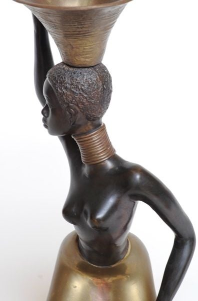 A SENSUOUS FRENCH 1940's BRONZE OF A WOMAN After Hagenauer For Sale 1
