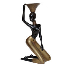 A SENSUOUS FRENCH 1940's BRONZE OF A WOMAN After Hagenauer