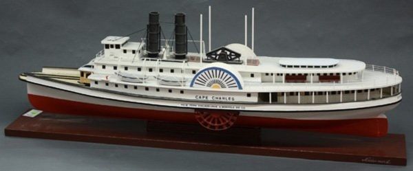 AN AMERICAN WOODEN HULLED SCALE MODEL OF THE 'CAPE CHARLES'