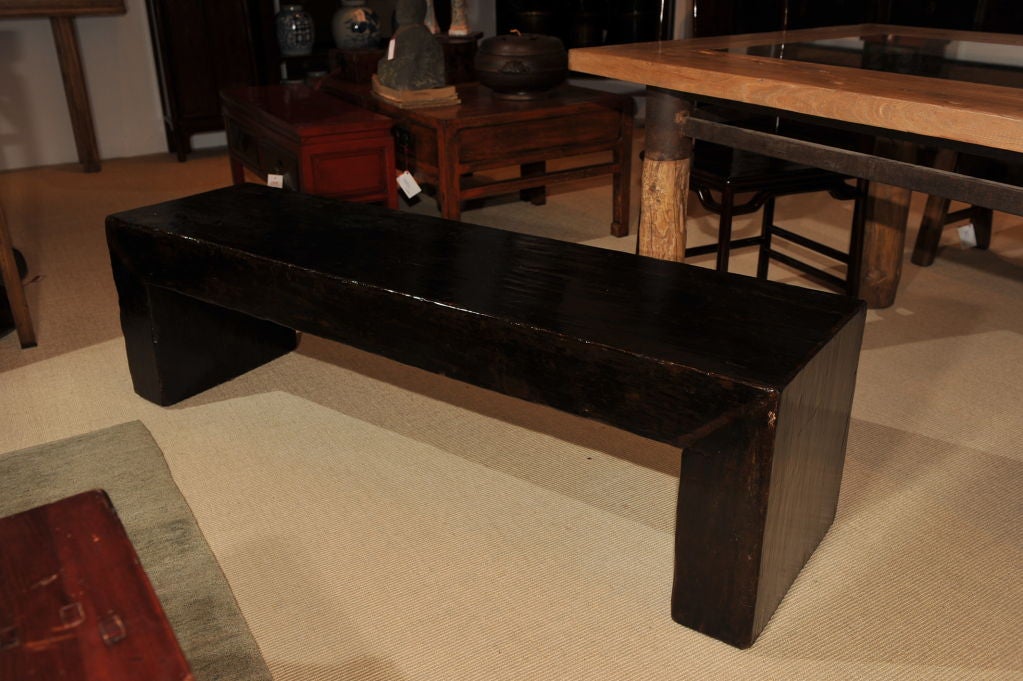 Black Lacquer Bench/Coffee Table