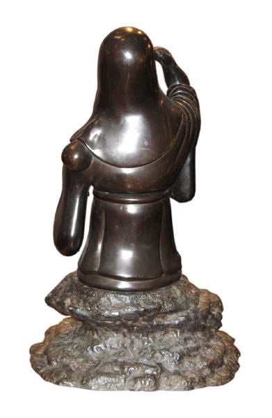 19th Century Japanese Bronze Fukurokuju