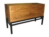 Antique 2 Drawer Japanese Chest on Stand
