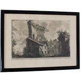 Framed Early Piranessi Engraving