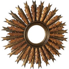 Vintage Star Burst Mirror