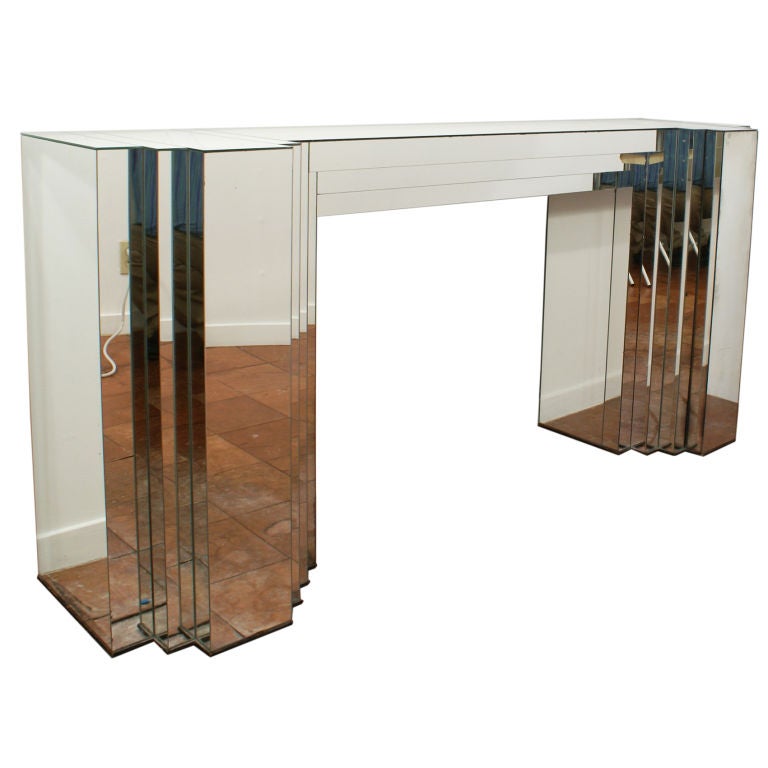 Vintage Mirrored Console