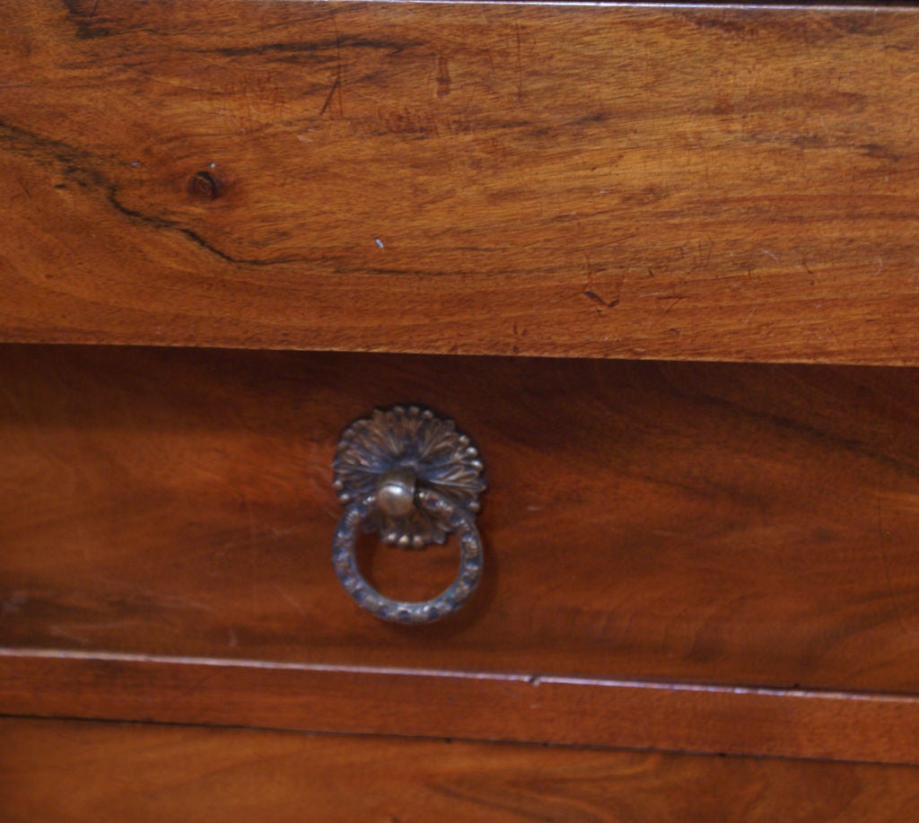 French Large Walnut Empire Period Chest, France early 19th century