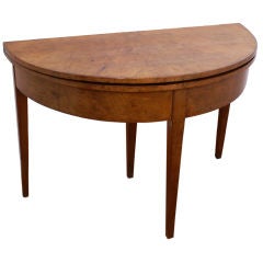 Beidermeier Elm Demi Lune Table