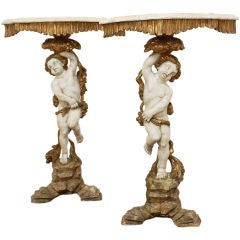 Pair of Vintage Consoles