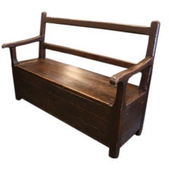 Antique French Fireside Bench