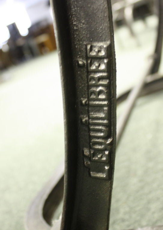 A vintage drafting table from French manufacturer Equilibree, circa 1940.   The table, with measurements below, adjusts easily in both height ( from 38