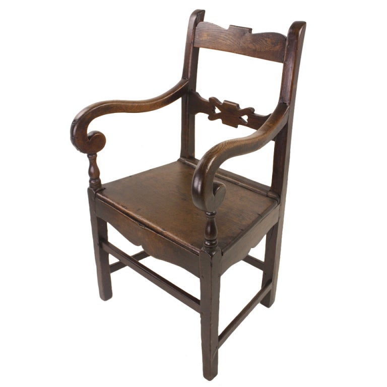 Early Welsh Country Armchair For Sale