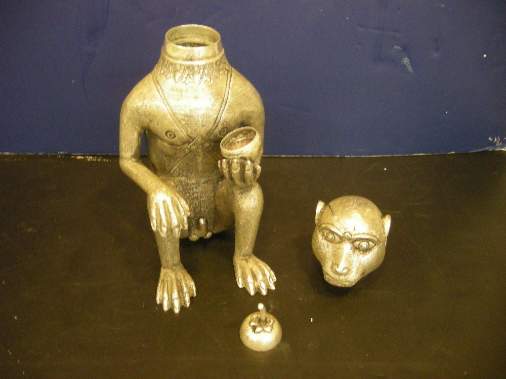 Sterling Silver Seated Monkey Box 3