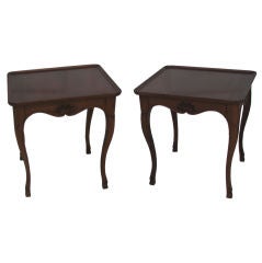Pair of French-Style Tables Signed by Jacques Bodart