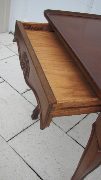 Pair of French-Style Tables Signed by Jacques Bodart 2