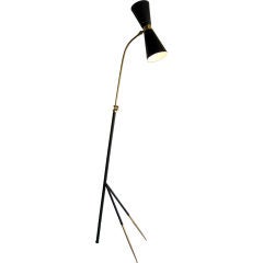 French Double Cone Floor Lamp