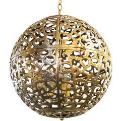 Japanese Brass Globe Fixture