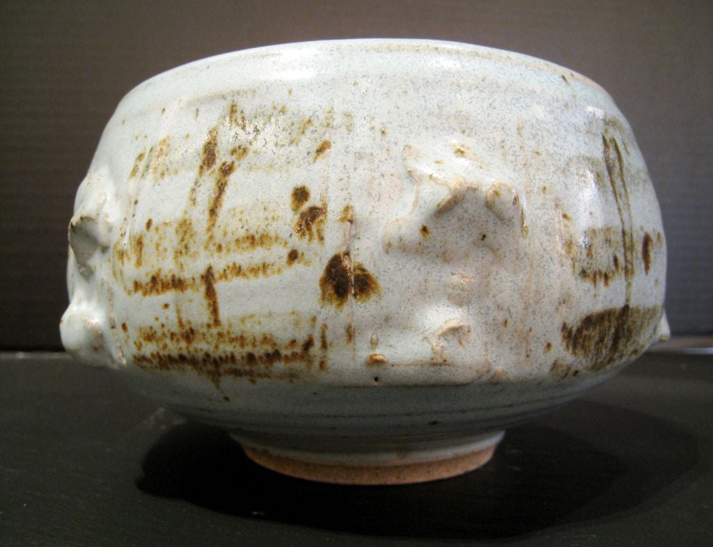 Otto Heino Studio Pottery Vase. Heino, one other the great mid century potters died July 16th.  These pieces were done shortly after the death of his wife and teacher Vivika in 1996. These are Otto's shapes and Vivika's glazes that she would use on